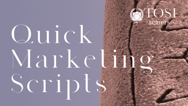 Scripts for Quick Marketing