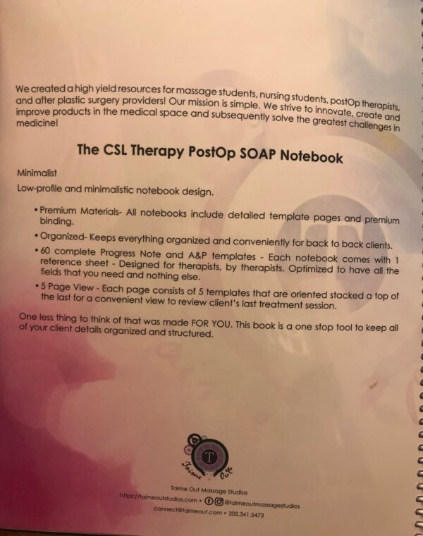 THE CSL THERAPY SOAP NOTEBOOK - Image 3